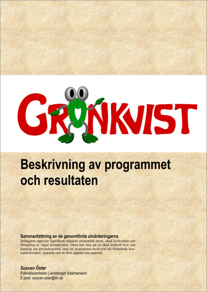 Beskrivning av programmet och resultaten.